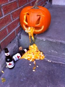too much candy...or beer maybe?
